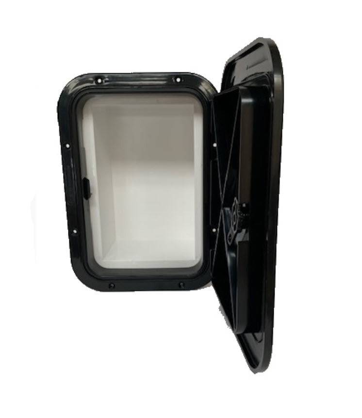Nuova Rade Hatch Rectangular Hatch with Box - Black