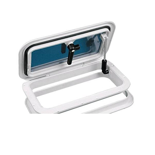Nuova Rade Deck Hatch 448mm x 268mm with UV resistant polycarbonate and tinted Plexiglass window.