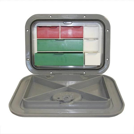 gray tackle box emergency Nuova Rade Tackle Box Locker Grey Boat Storage — Action Outdoors Limited