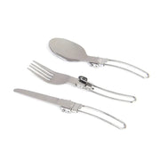 Camping Foldable Cutlery Set - Portable Stainless Steel Utensils for Outdoor Dining | Travel Tableware by Mead's Supply & Equipment Outfitters limited