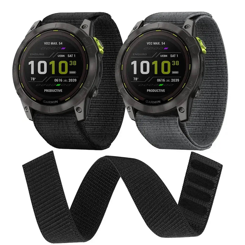 Nylon Hook & Loop Strap for the Garmin Instinct 2/2S (available in 2 colours) by Habicare