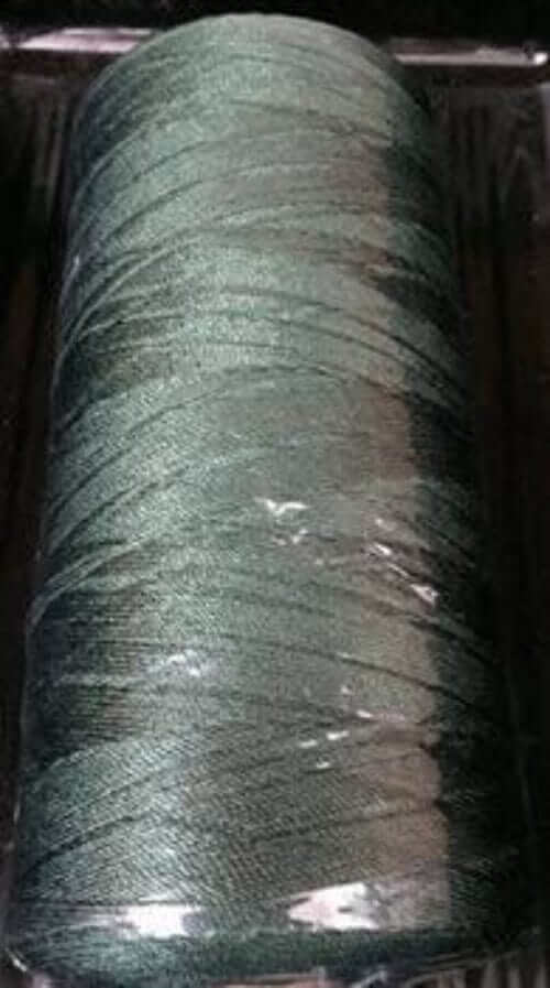 Repair Twine-Nylon 210D-18ply x 1kg spool of green nylon twine for repairing fishing nets.