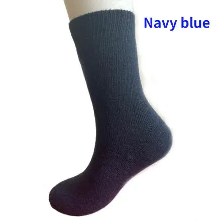 Wool Socks Thickened And Plush Warm Terry Middle Cylinder - Men's Antibacterial Winter Socks by Mead's Supply & Equipment Outfitters limited