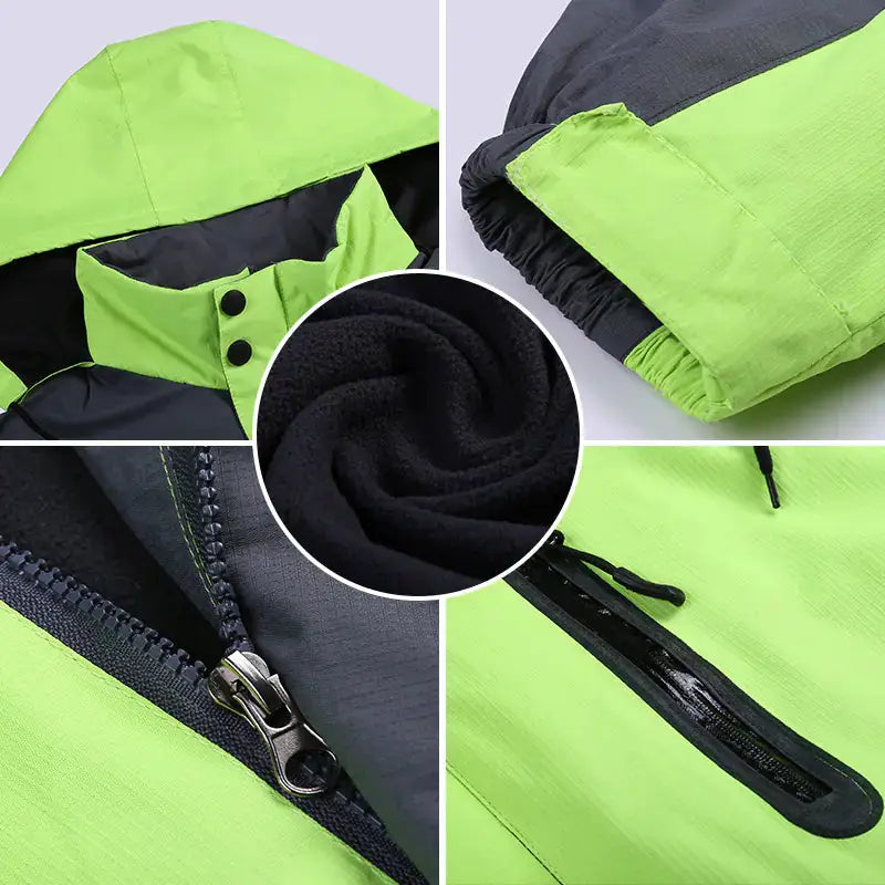 Couples' Climbing and Ski Jackets - Hooded Winter Mountain Jacket | Unisex Outdoor Coat by Mead's Supply & Equipment Outfitters limited
