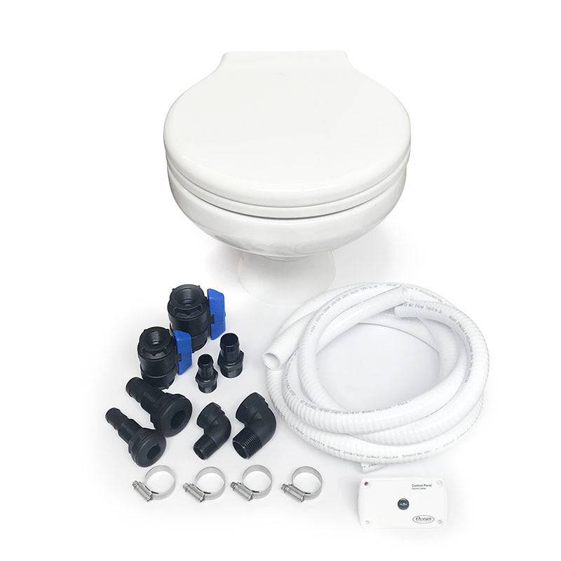 Ocean Tech Electric toilet Kit - Space Saver - Action Outdoors Kiwi