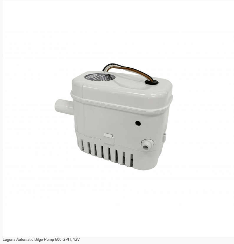 OCEAN Waste Water Pump Laguna Automatic Bilge Pump 500 GPH, 12V
