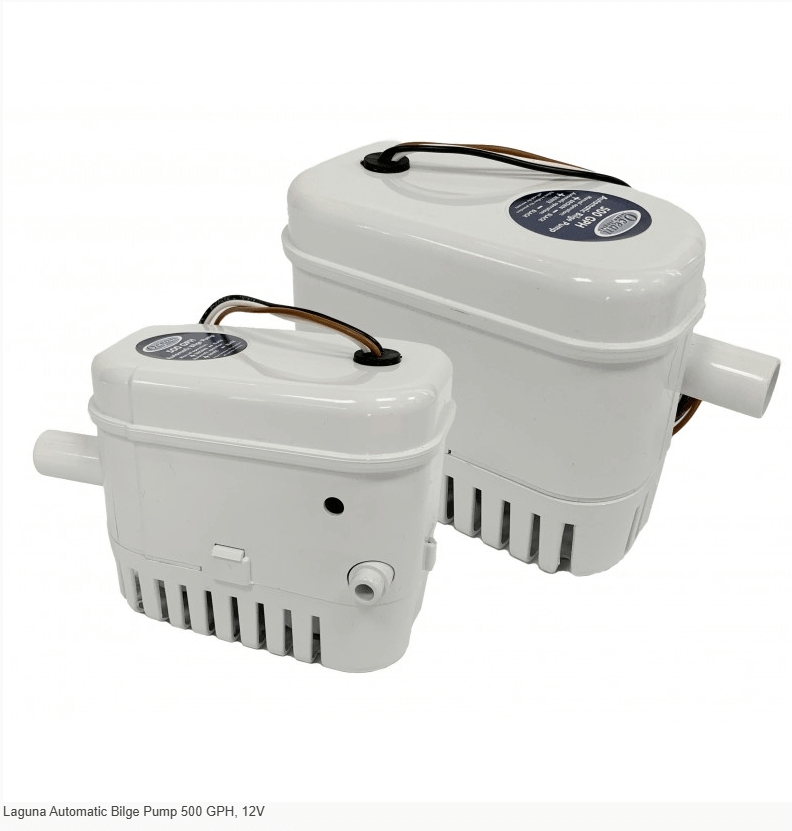 OCEAN Waste Water Pump Laguna Automatic Bilge Pump 500 GPH, 12V