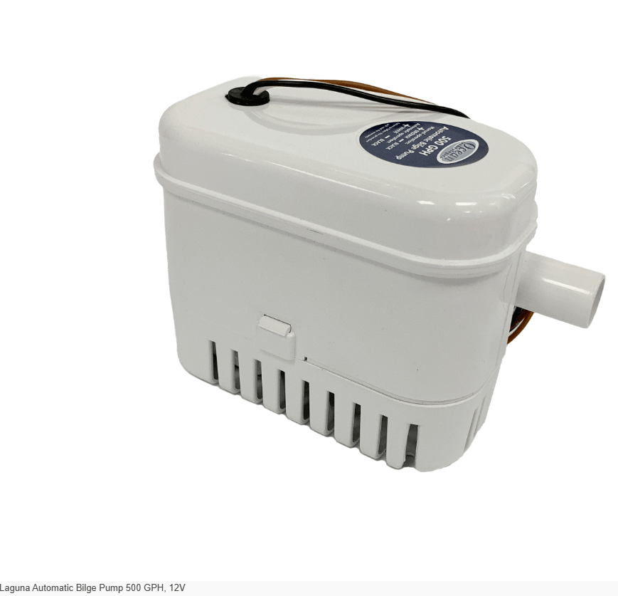 OCEAN Waste Water Pump Laguna Automatic Bilge Pump 500 GPH, 12V