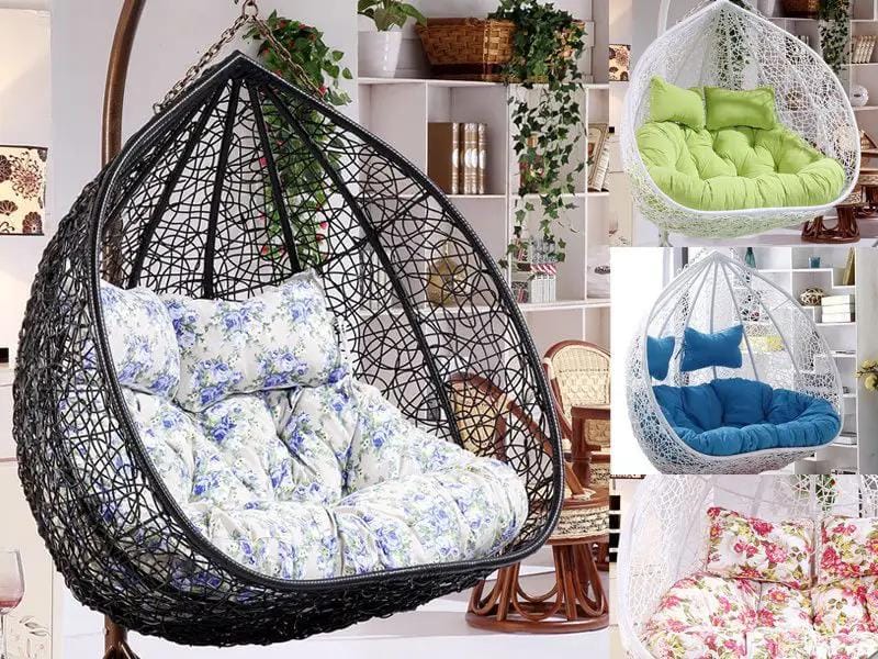 dealonline.co.nz dealonlinenz Cushion Pad Seat Set High Quality For Double Hanging Basket Chair Cushion Pad Seat Set High Quality For Double Hanging Basket Chair