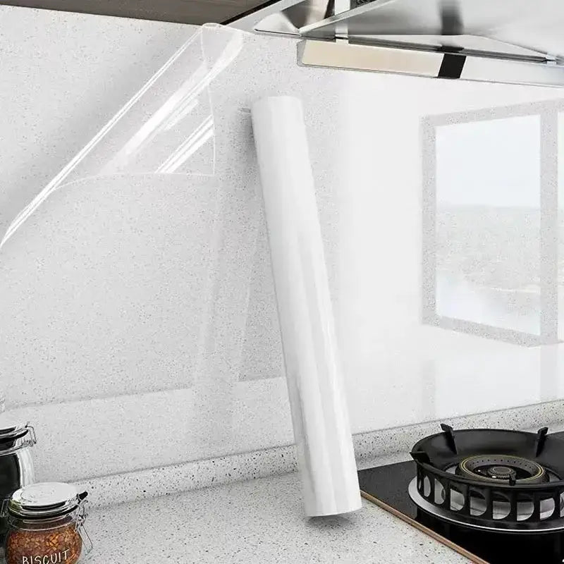 Oil-Proof Kitchen Wall Self-Adhesive Tiles – Transparent (5 different sizes available) by Habicare