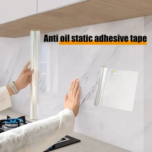 Oil-Proof Kitchen Wall Self-Adhesive Tiles – Transparent (5 different sizes available) by Habicare
