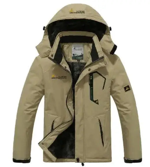 Men's Waterproof Thermal Hiking Jacket - Windproof Winter Outdoor Coat by Mead's Supply & Equipment Outfitters limited
