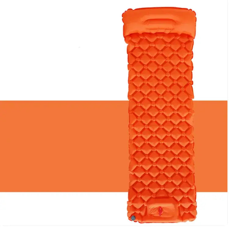 Outdoor Camping Press Inflatable Sleeping Pad - Lightweight Mat with Built-In Pillow by Mead's Supply & Equipment Outfitters limited