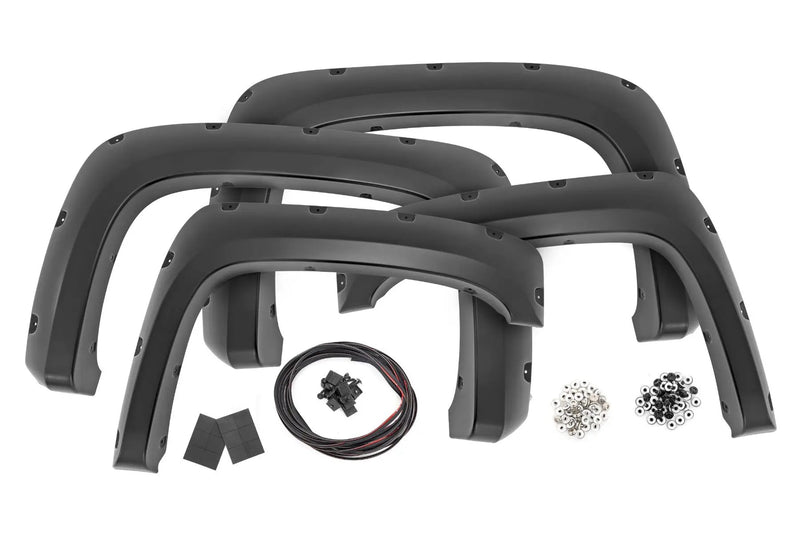 Pocket Fender Flares 6'7" & 8' Bed Chevy Silverado 1500/2500HD/3500HD (07-14) by Magwarehouse.com