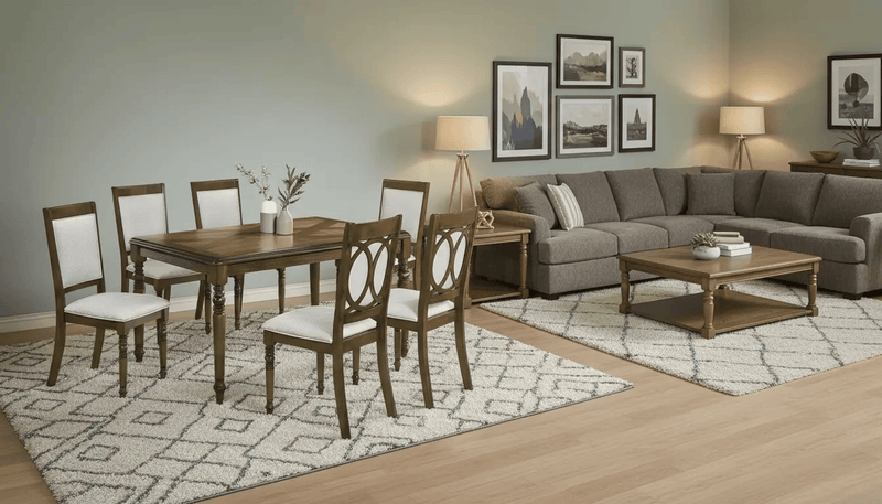 BroDeals Dining Suite Monique Dining Table - Rustic Brown Monique Dining Table - Rustic Brown