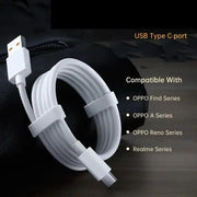 Charger Cable for Oppo Phone - 1m (White) by 9eight5