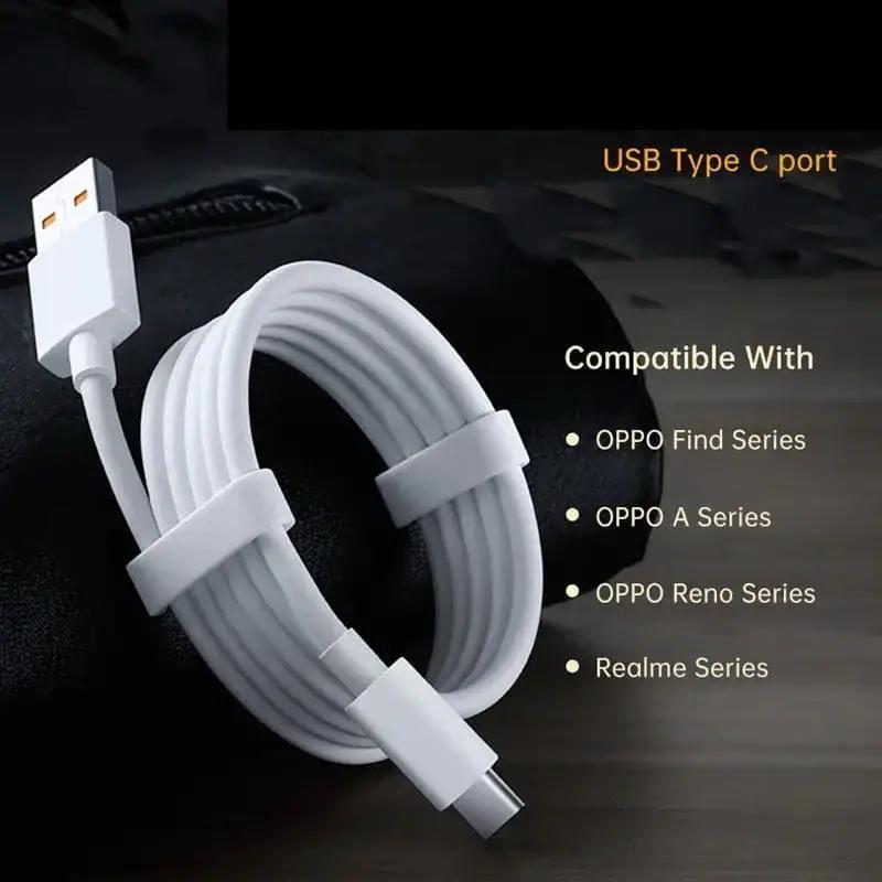 Charger Cable for Oppo Phone - 2m (White) by 9eight5