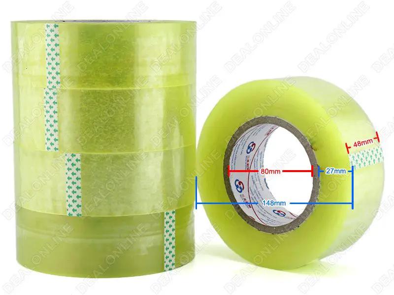 (5 Rolls) 48MM Packaging Tape Packaging Tape W48MM L250M / Roll by dealonline.co.nz