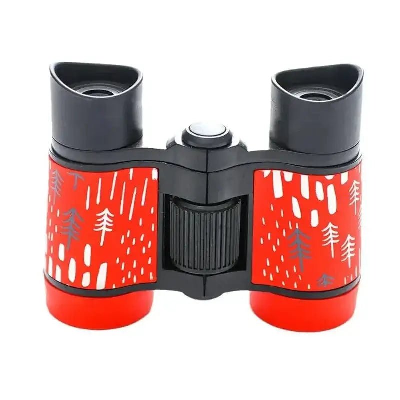 China China Red Outdoor Camping Kids Binocular Telescope Children Educational Learning Telescope Bird Watching Folding Optics Telescope 4X30mm