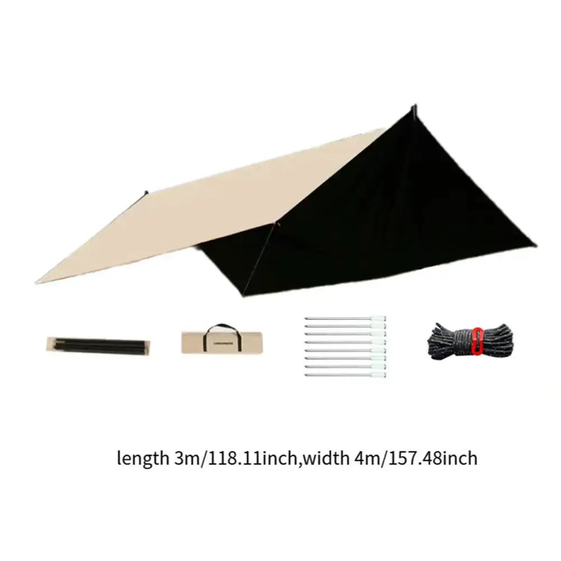 Outdoor Portable Waterproof Tarp 3m x 4m (3 colours available) by Habicare