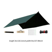 Outdoor Portable Waterproof Tarp 3m x 4m (3 colours available) by Habicare
