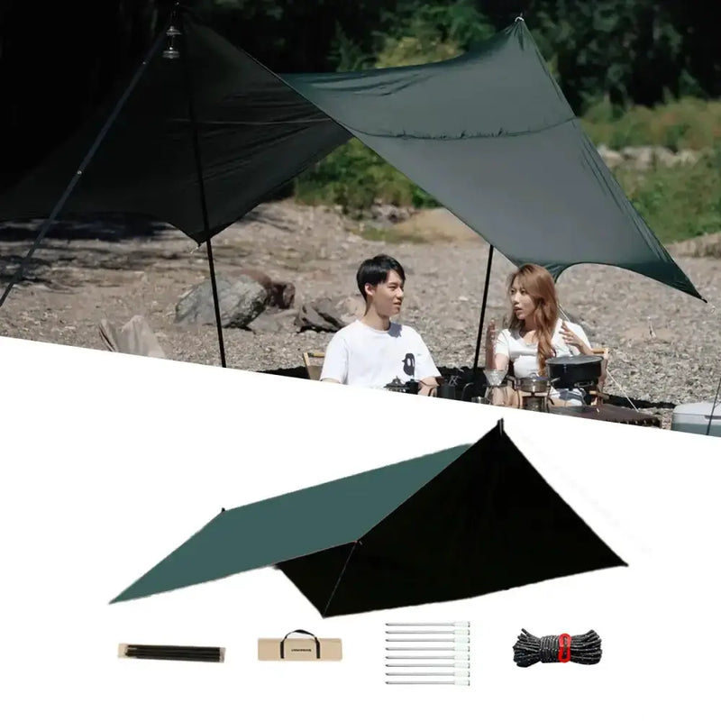 Outdoor Portable Waterproof Tarp 3m x 4m (3 colours available) by Habicare