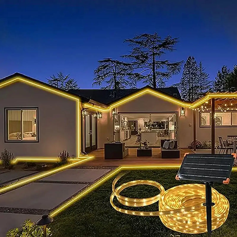 5M Outdoor Solar LED Waterproof Strip Light by Habicare