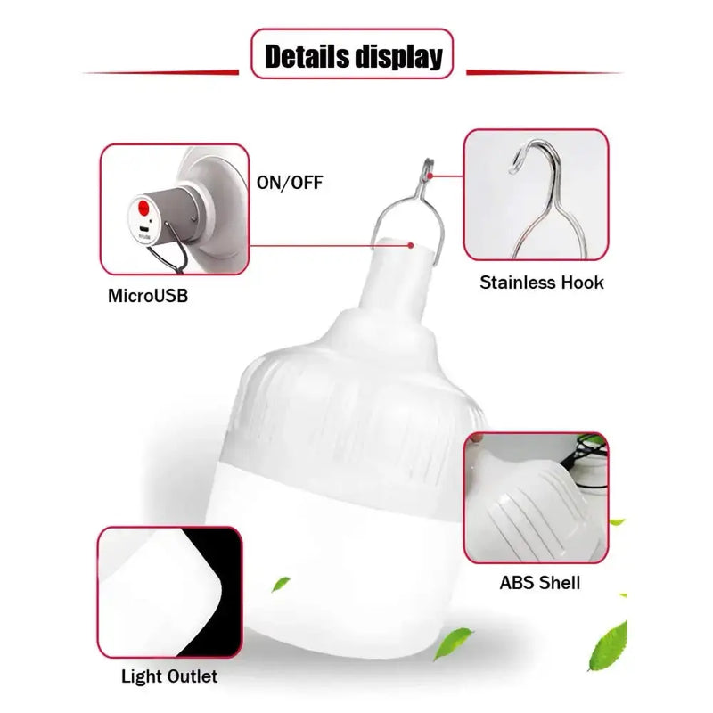 Outdoor USB Rechargeable LED Lamp by Habicare