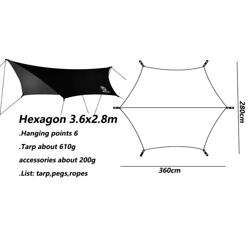 Outdoor UV resistant Tarp by Habicare