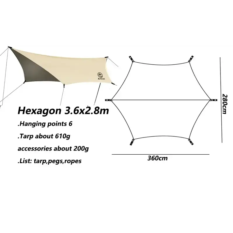 Outdoor UV resistant Tarp by Habicare