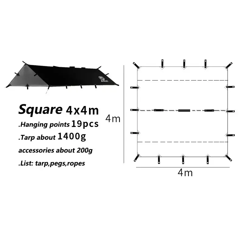 Outdoor UV resistant Tarp by Habicare