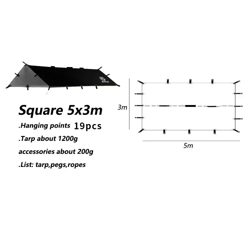 Outdoor UV resistant Tarp by Habicare