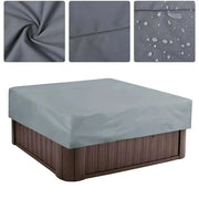 Outdoor Waterproof Hot Tub Cover – 220×220×30cm Square Spa Protector by Habicare