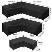 Outdoor Waterproof L-Shape Sofa Cover – Heavy-Duty Weather Protection (different sizes available) by Habicare