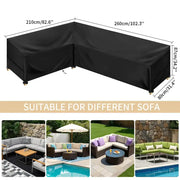 Outdoor Waterproof L-Shape Sofa Cover – Heavy-Duty Weather Protection (different sizes available) by Habicare