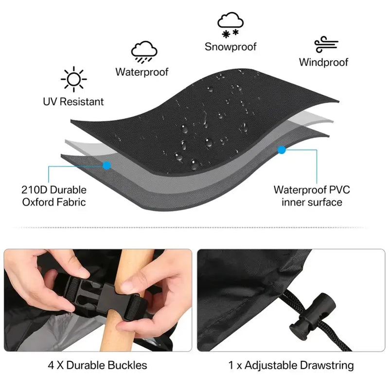 Outdoor Waterproof L-Shape Sofa Cover – Heavy-Duty Weather Protection (different sizes available) by Habicare