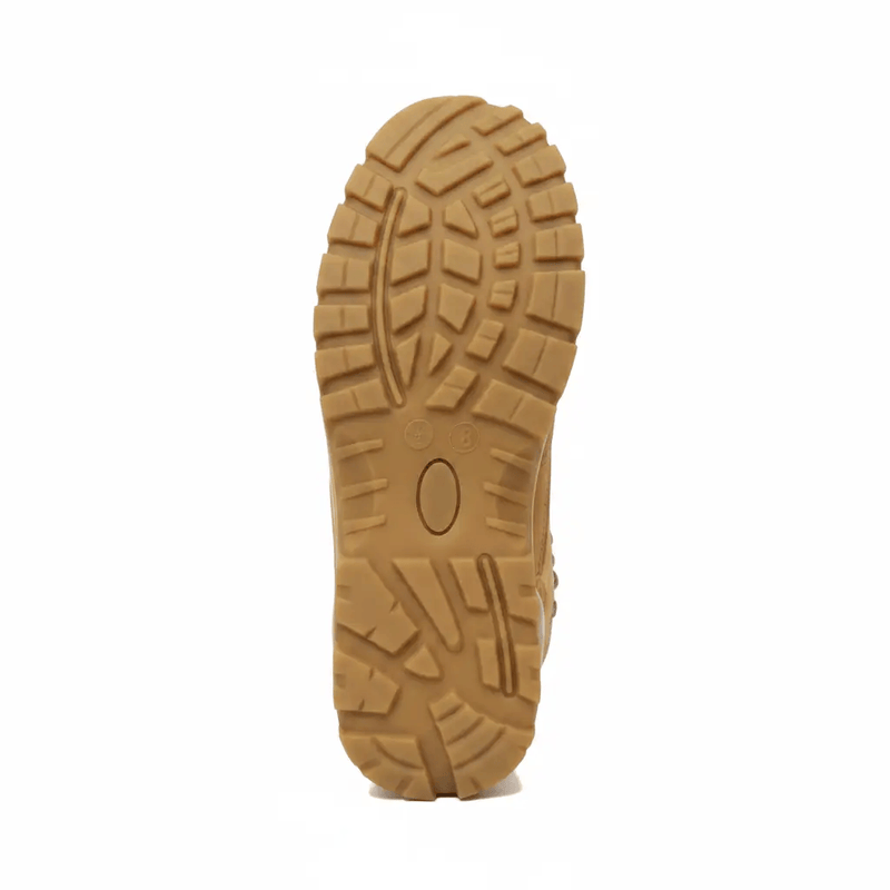 Mead's Supply & Equipment Outfitters limited Safety Footwear Steel Toe Zip Sided Safety Boot With Nubuck Leather High Top Wheat Steel Toe Zip Sided Safety Boot In Nubuck Wheat