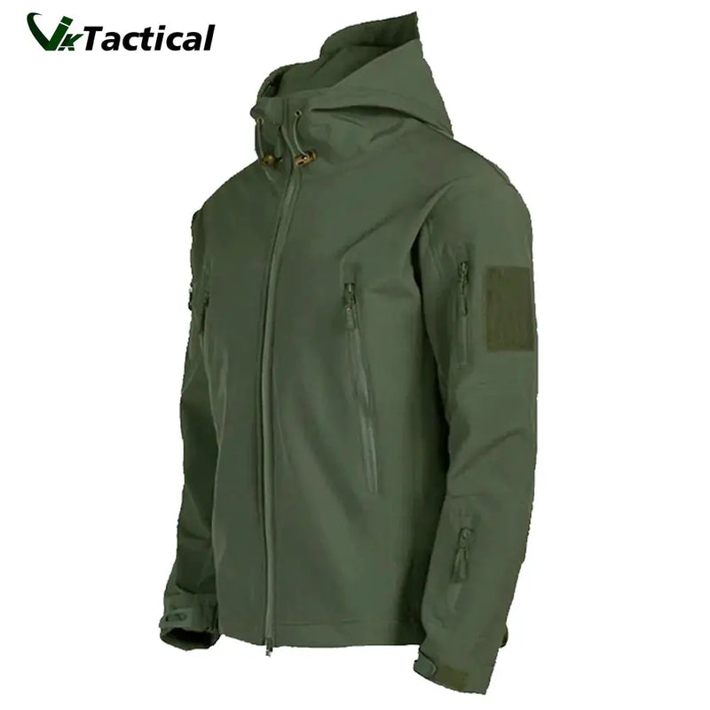 Men's Tactical Waterproof Shark Skin Jacket - Softshell Outdoor Jacket with Fleece Lining by Mead's Supply & Equipment Outfitters limited