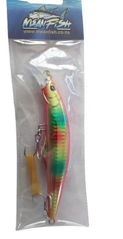 Meanfish 120mm 45g Sinking Minnow Lure with 3D Eyes by NZ Diver