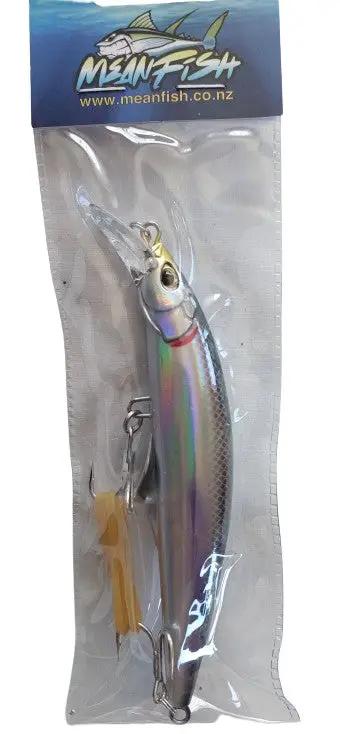 Meanfish 120mm 45g Sinking Minnow Lure with 3D Eyes by NZ Diver