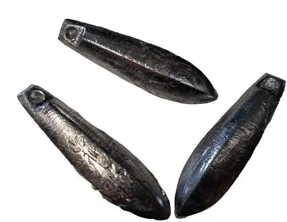 4 ounce Bank / Reef Sinkers - Pack of 3 by NZ Diver