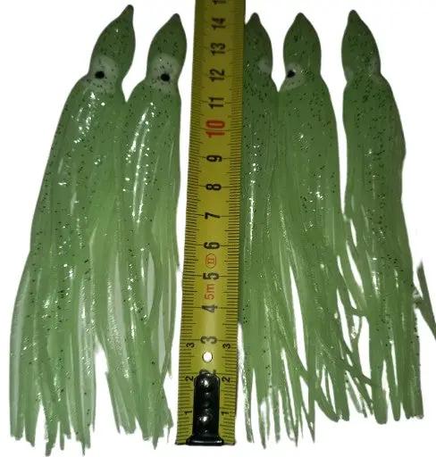 15cm Octopus Luminous Skirts ( Pack of 5) by NZ Diver