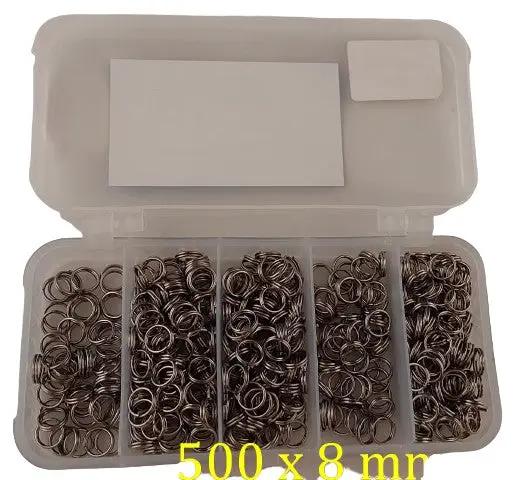 8mm Split Rings Value Pack of 500 - MeanFish by NZ Diver