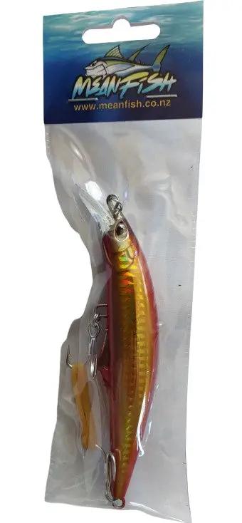 Meanfish 120mm 45g Sinking Minnow Lure with 3D Eyes by NZ Diver