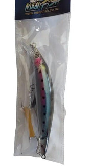 Meanfish 120mm 45g Sinking Minnow Lure with 3D Eyes by NZ Diver