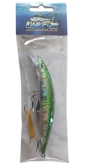 Meanfish 120mm 45g Sinking Minnow Lure with 3D Eyes by NZ Diver