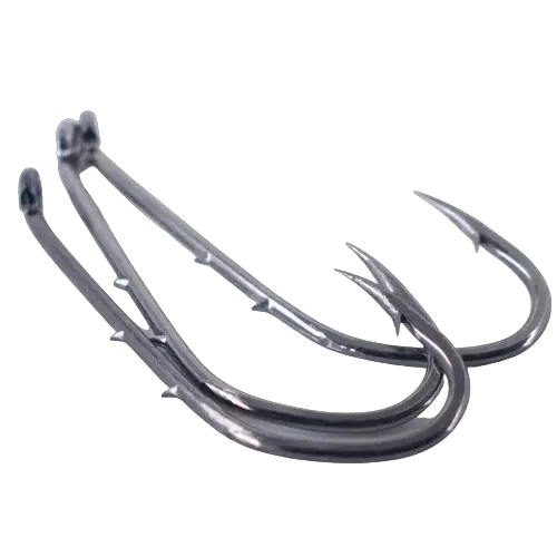 50pcs Double-backed 6/0 High Carbon Fishing Hooks by NZ Diver