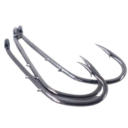 50pcs Double-backed 5/0 High Carbon Fishing Hooks by NZ Diver