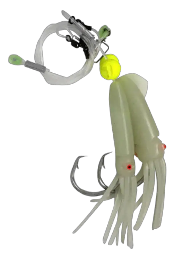 Hapuka Rig With Lumo Squid by NZ Diver