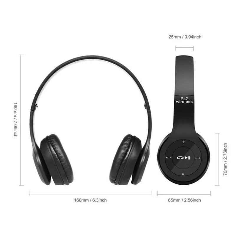 P47 Wireless Headphones with Mic by 9eight5
